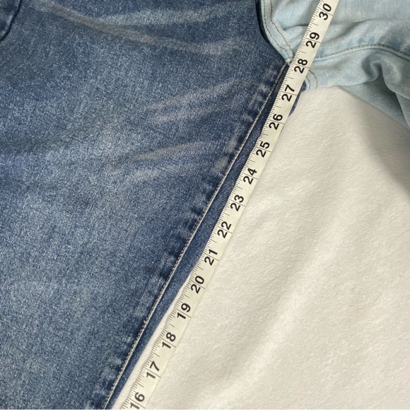 Blue Savvy Denim Y2K Womens Two Tone Blue Hi Rise Jeans Size 5/27 - Picture 9 of 12
